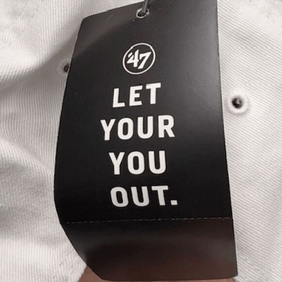 47 Brand Men's NFL Denver Broncos Adjustable Cap White One Size NWT - Picture 6 of 11